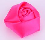 Satynowy kwiat róża 40 mm