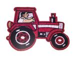 Łata traktor czerwony 80x62mm