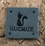 Naszywka HAND MADE kot 25x25mm