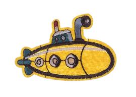 Łata łódź podwodna żółta 48x67mm