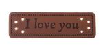 Aplikacja HAND MADE I love you 50x15mm