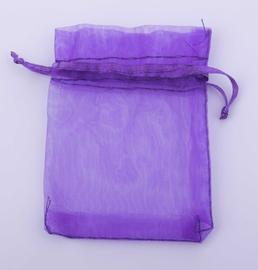 Woreczek organza fioletowy 85x65 mm